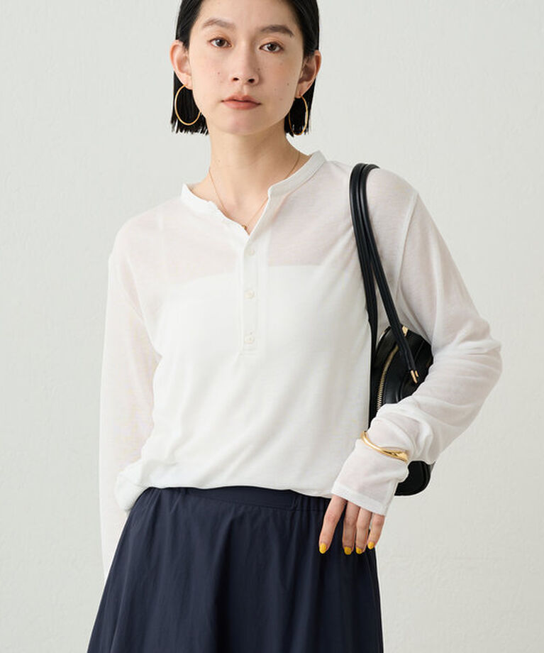  「ヘンリーネックカットソー」|Tシャツ・カットソー|