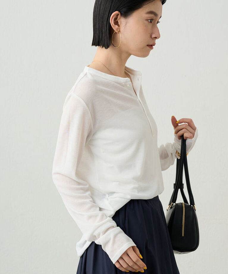  「ヘンリーネックカットソー」|Tシャツ・カットソー|