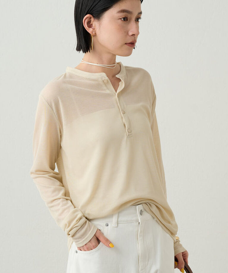  「ヘンリーネックカットソー」|Tシャツ・カットソー|
