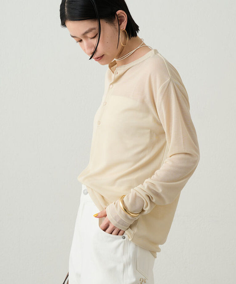  「ヘンリーネックカットソー」|Tシャツ・カットソー|