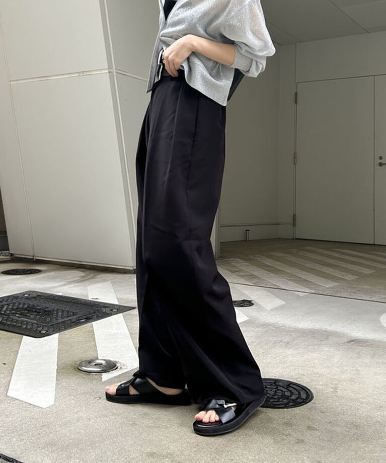  「【累計2万本突破！】【低身長・高身長サイズあり】2タックワイドパンツ」|チノ|