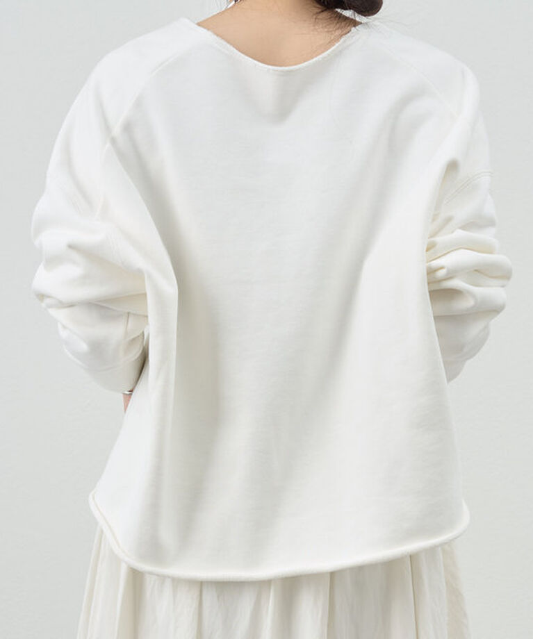  「《カットオフでラフな印象に》カットオフVネックスウェット」|Tシャツ・カットソー|