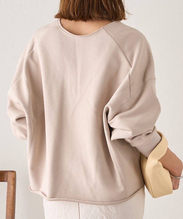  「《カットオフでラフな印象に》カットオフVネックスウェット」|Tシャツ・カットソー|