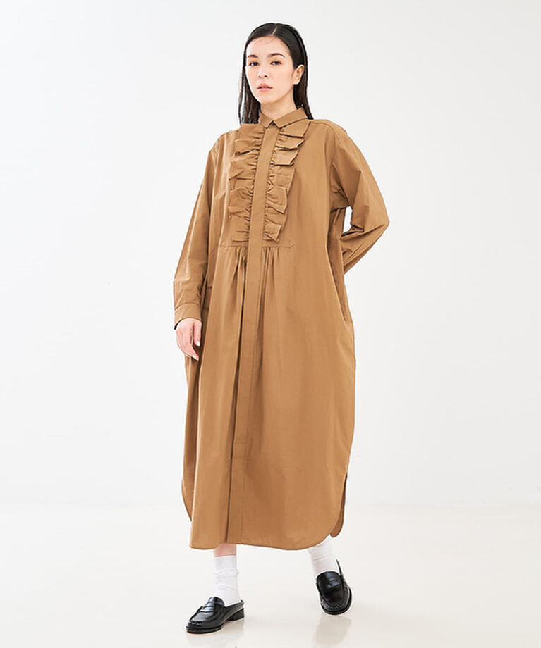 collex「フロトフリルシャツワンピース」|ワンピース|