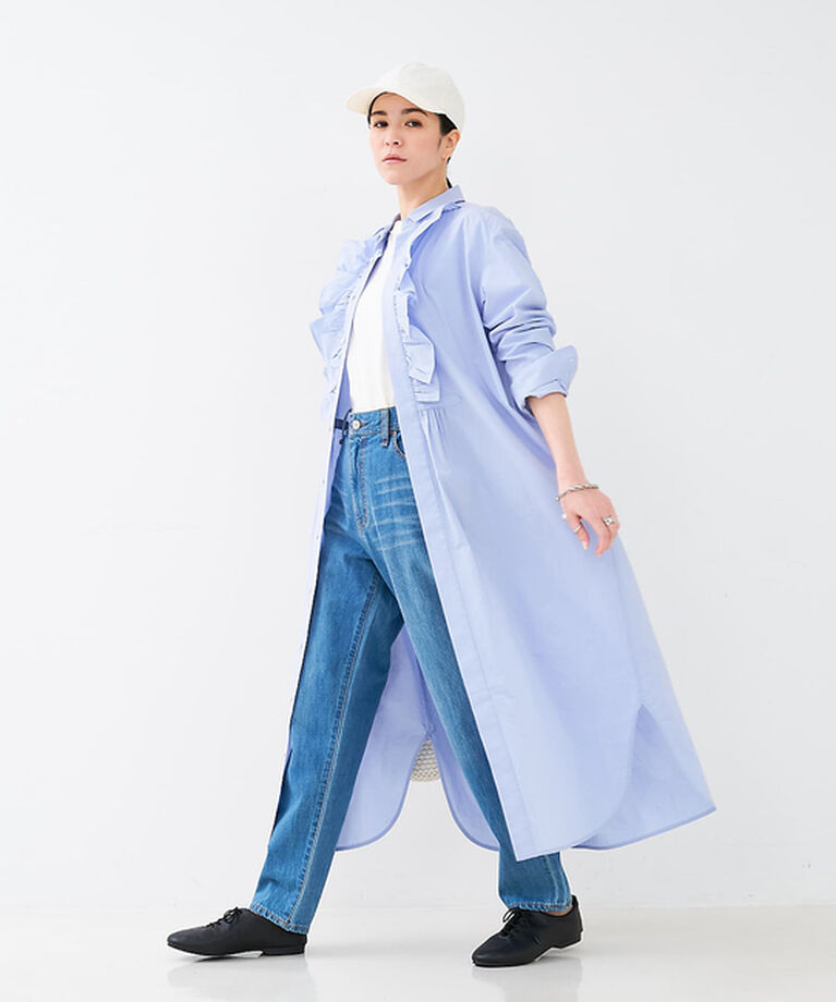 collex「フロトフリルシャツワンピース」|ワンピース|
