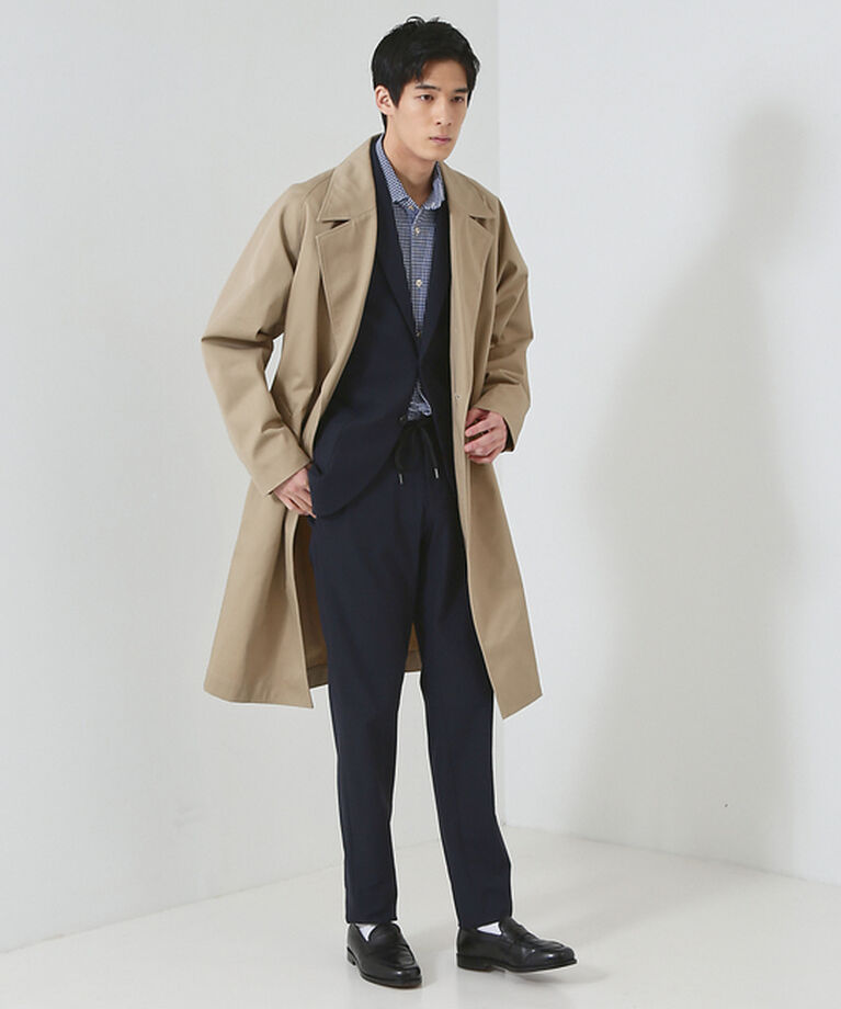 ABAHOUSE「【セットアップ対応/FLEX PANTS】トリコットツイル マルチストレッチ ス」|スラックス|