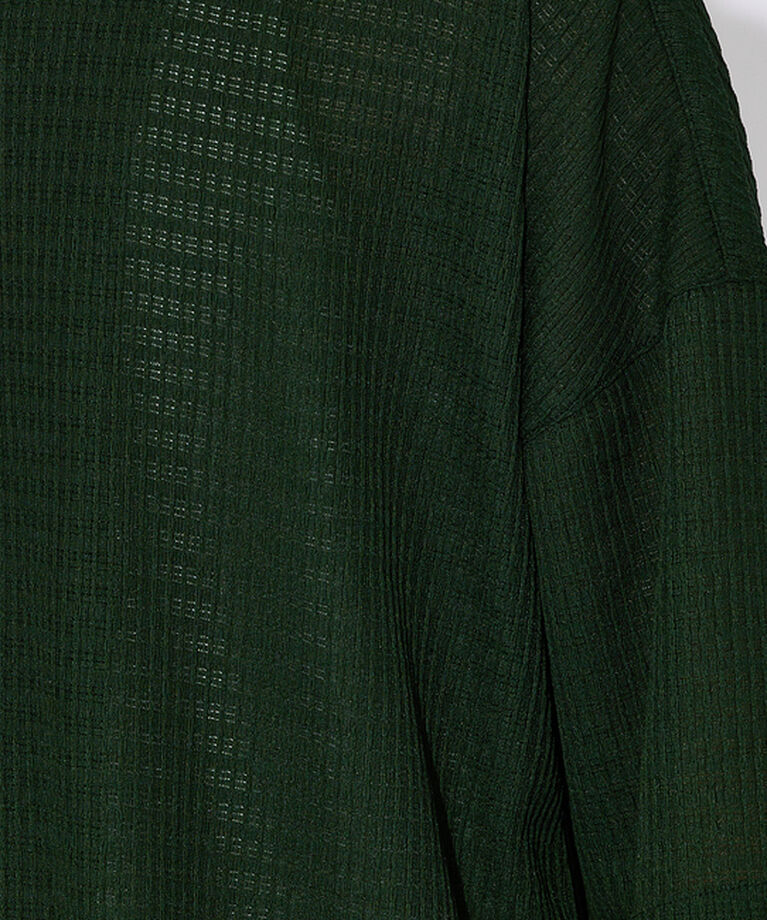 ABAHOUSE「【ブロック柄】ストレッチ シアーシャツ」|シャツ・ブラウス|