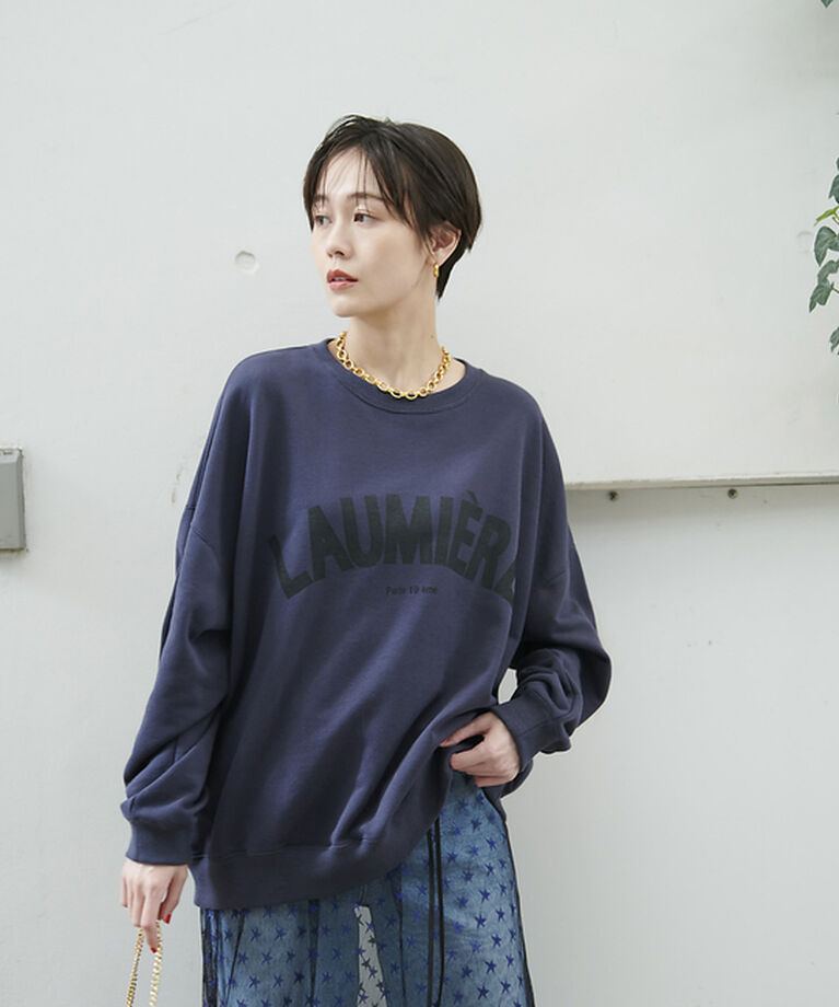 Rouge vif「クルーネックカレッジロゴスウェット」|スウェット・ジャージ|