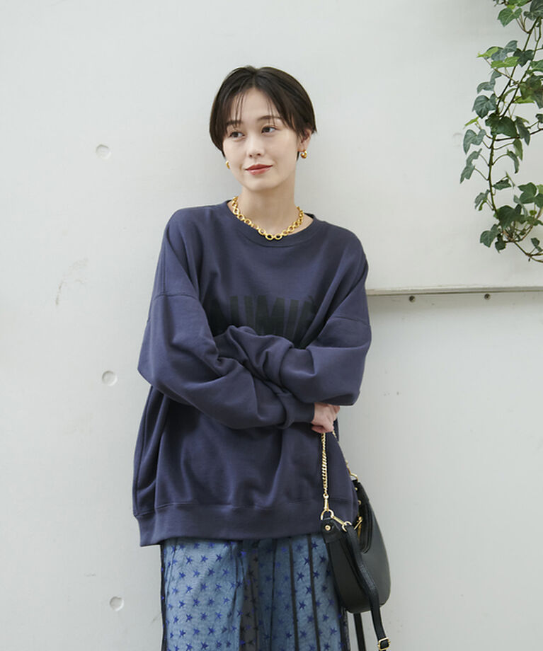 Rouge vif「クルーネックカレッジロゴスウェット」|スウェット・ジャージ|