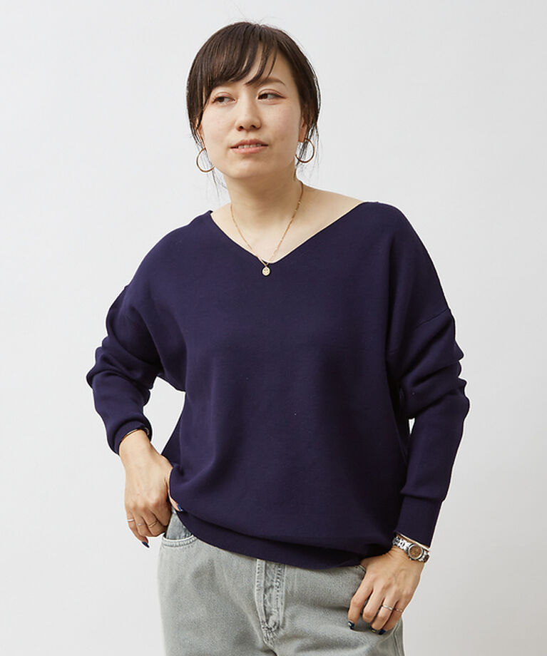 Rouge vif「スムース2WAYパールニット」|ニット・セーター|
