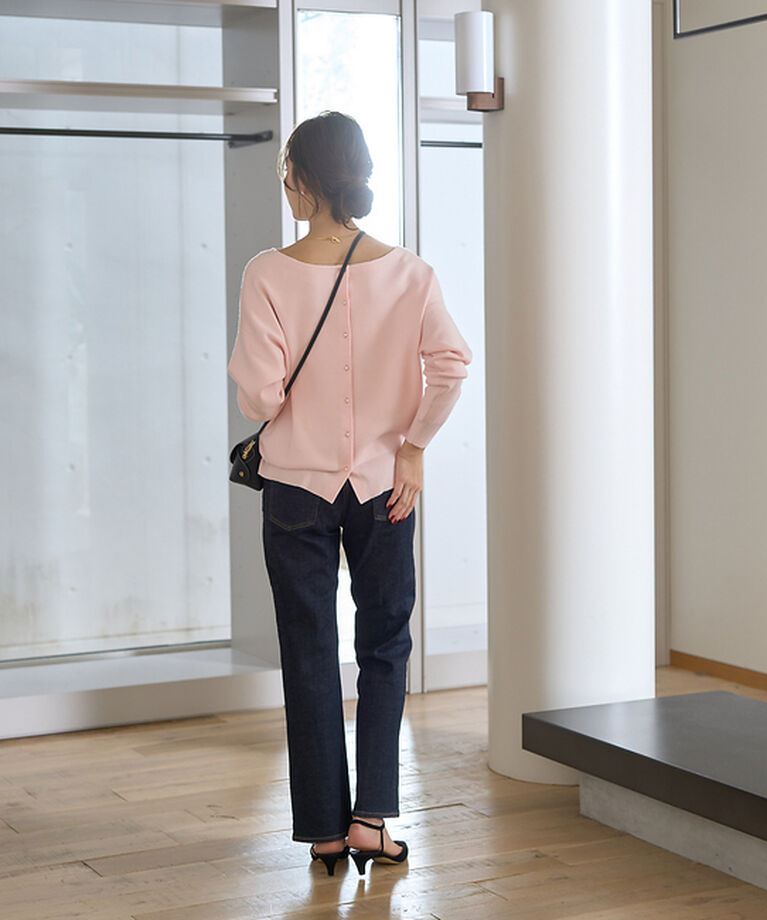 Rouge vif「スムース2WAYパールニット」|ニット・セーター|