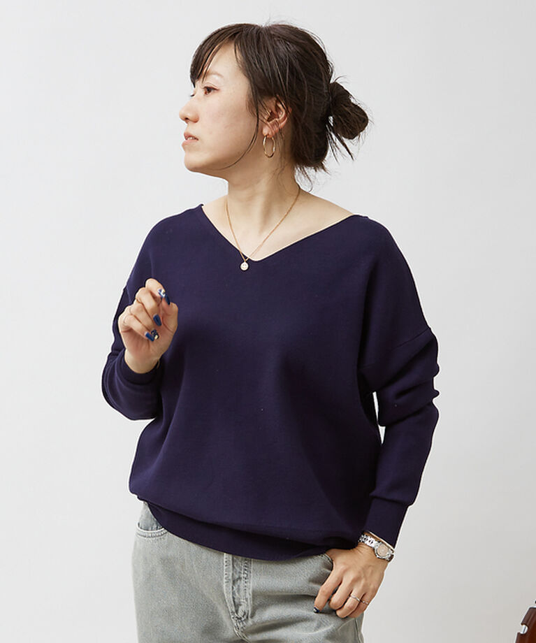 Rouge vif「スムース2WAYパールニット」|ニット・セーター|