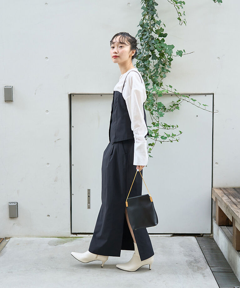 Rouge vif「クルーネック袖ギャザーシアーブラウス」|シャツ・ブラウス|