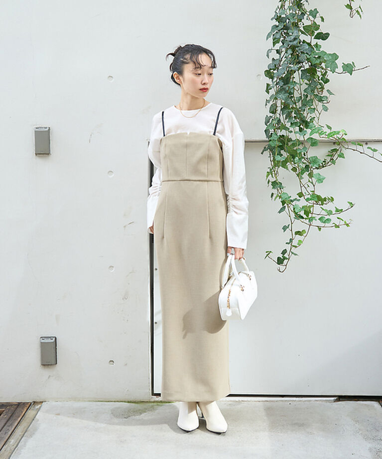 Rouge vif「クルーネック袖ギャザーシアーブラウス」|シャツ・ブラウス|