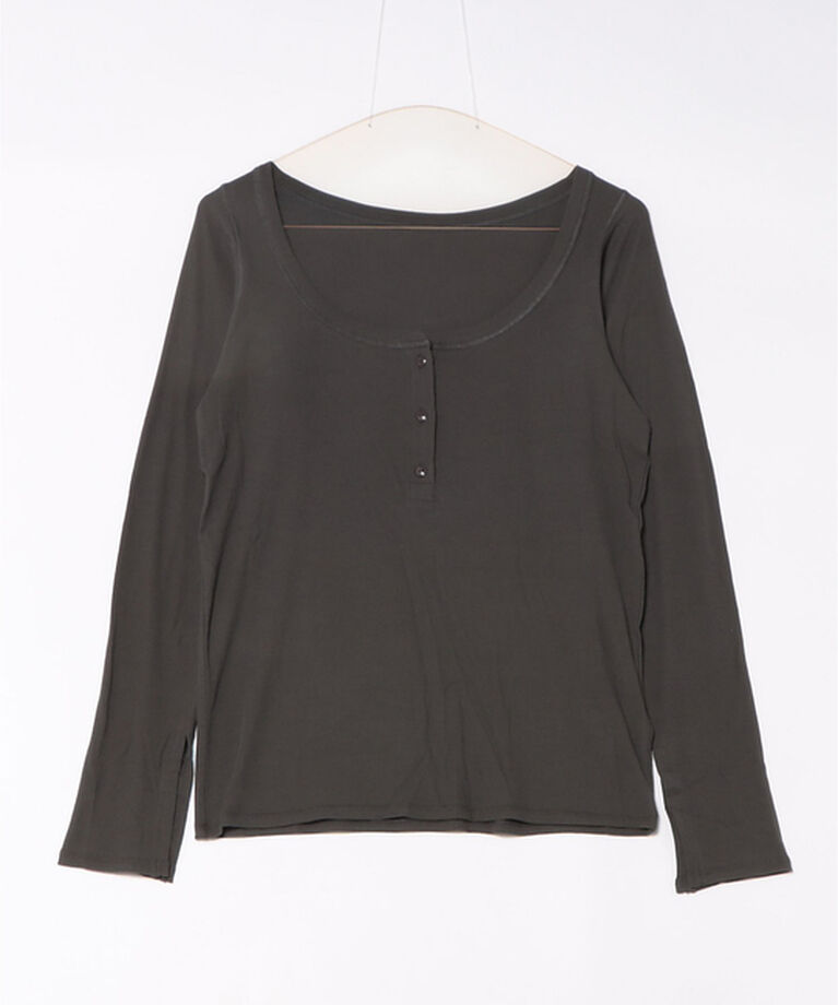 Rouge vif「コットンヘンリーネックプルオーバー」|Tシャツ・カットソー|