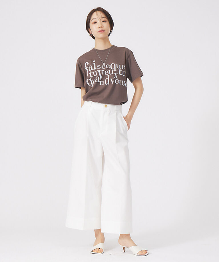 qualite「フロントロゴTシャツ」|Tシャツ・カットソー|