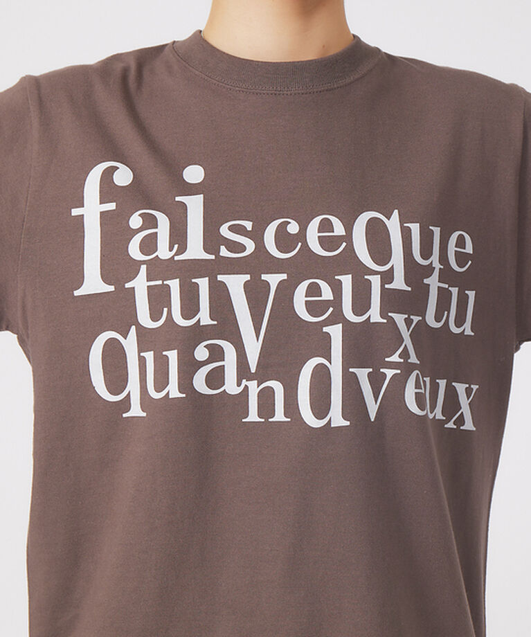 qualite「フロントロゴTシャツ」|Tシャツ・カットソー|