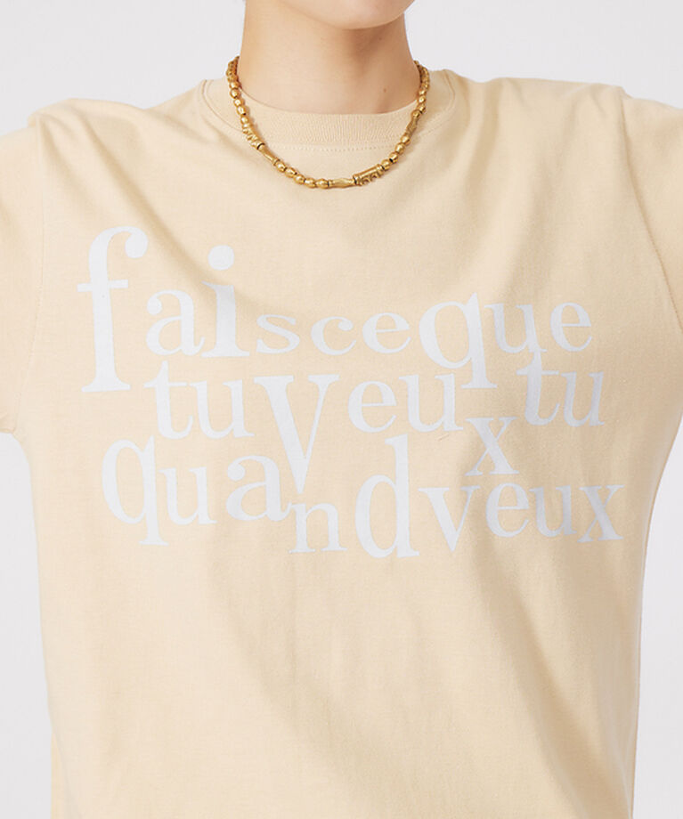 qualite「フロントロゴTシャツ」|Tシャツ・カットソー|