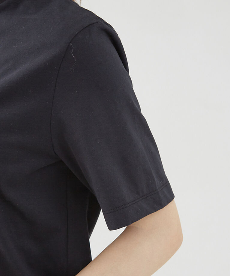 qualite「【Three dots】モックネックTシャツ」|Tシャツ・カットソー|