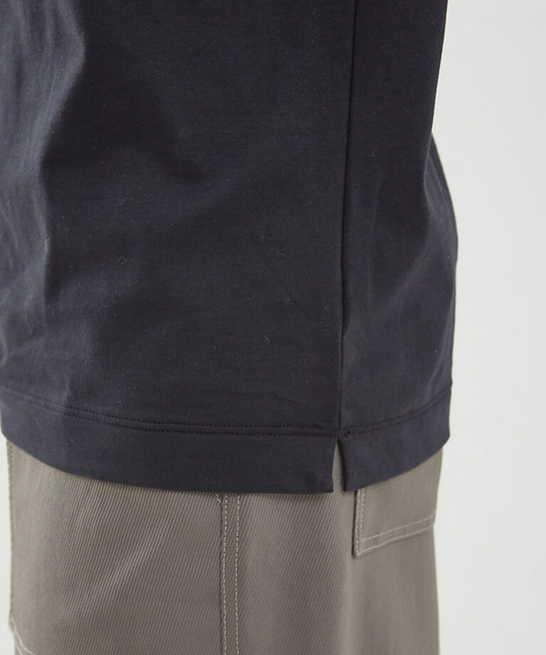 qualite「【Three dots】モックネックTシャツ」|Tシャツ・カットソー|