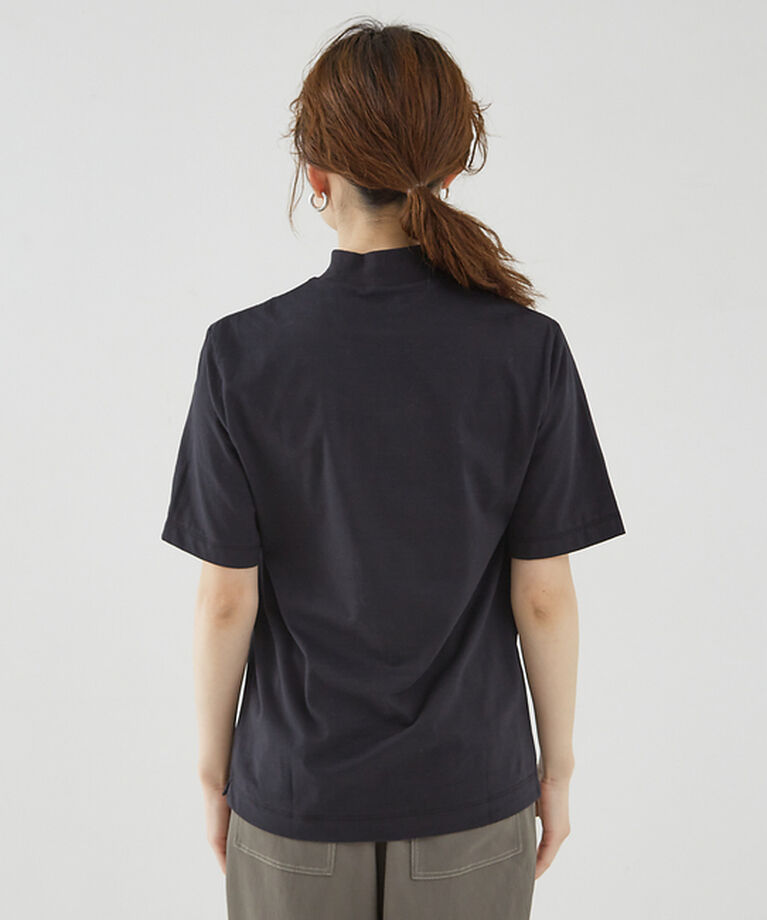qualite「【Three dots】モックネックTシャツ」|Tシャツ・カットソー|