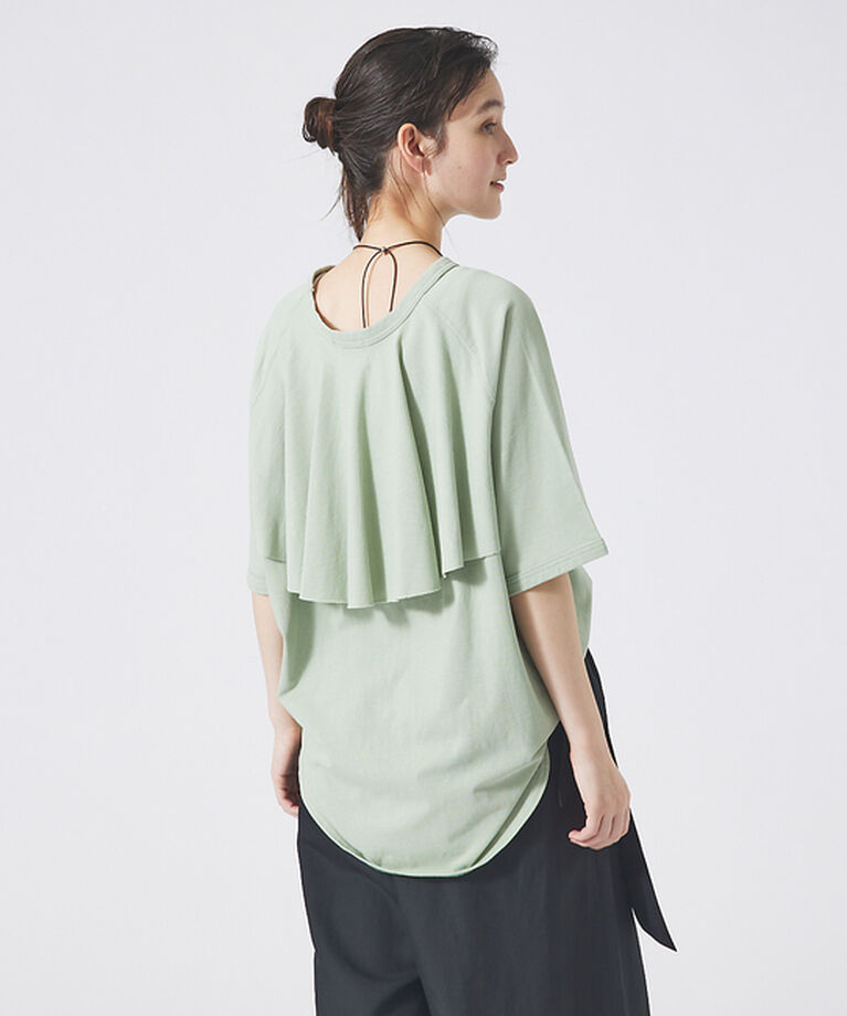 qualite「バックフリルTシャツ」|Tシャツ・カットソー|