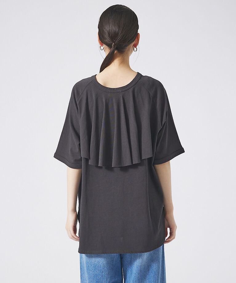 qualite「バックフリルTシャツ」|Tシャツ・カットソー|
