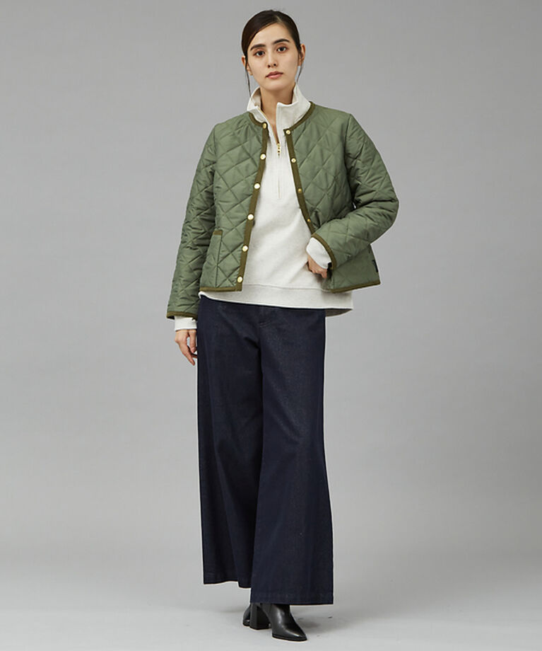 qualite「【MARGAUX】ハーフジップスウェットプルオーバー」|スウェット・ジャージ|