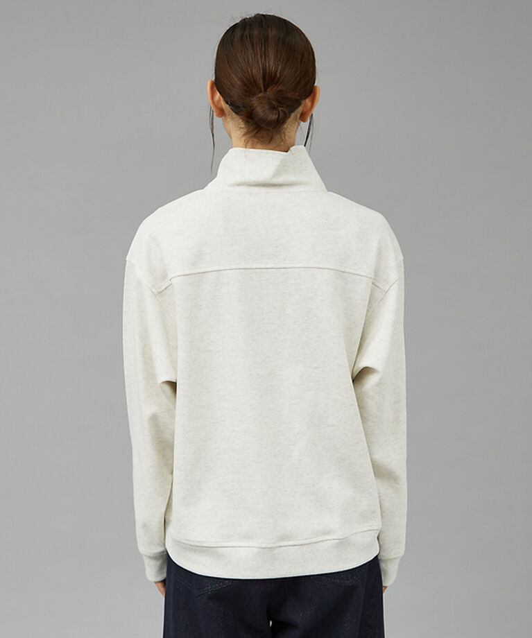 qualite「【MARGAUX】ハーフジップスウェットプルオーバー」|スウェット・ジャージ|