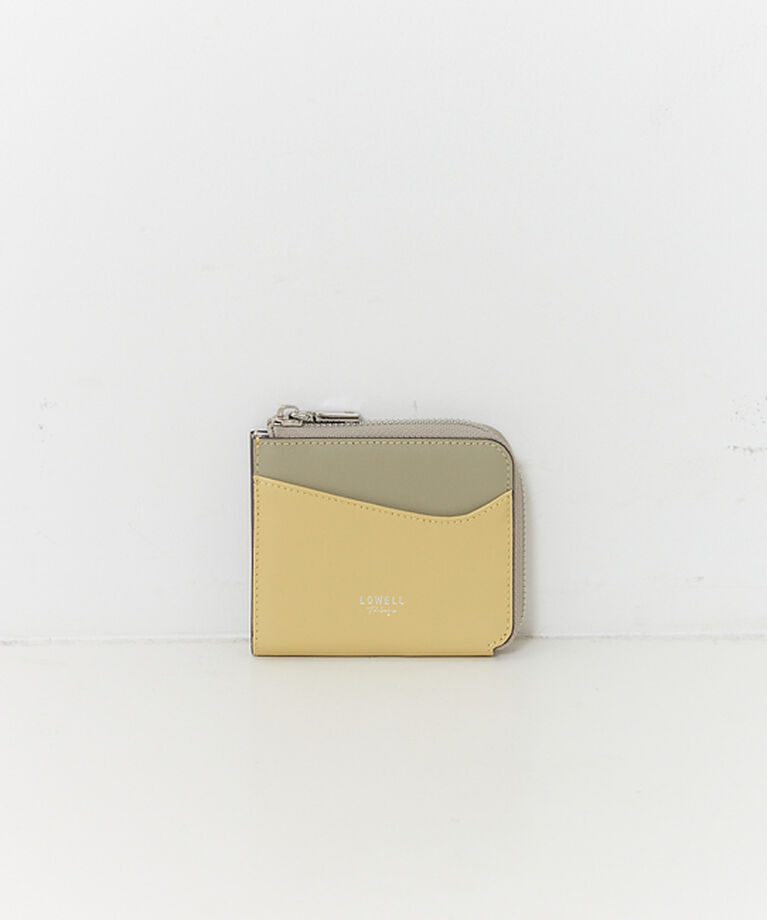 LOWELL things「Reles/L字配色ミニウォレット」|財布|イエロー