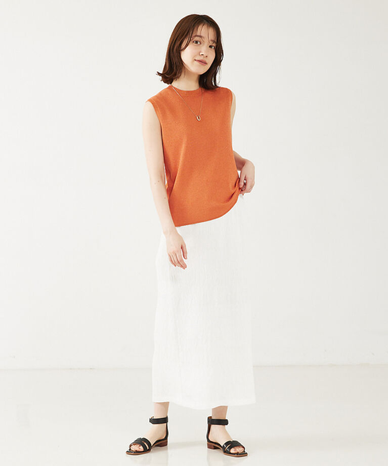 abahouse mavie「【アンサンブル対応】ウォッシャブルラメノースリプルオーバー」|ニット・セーター|
