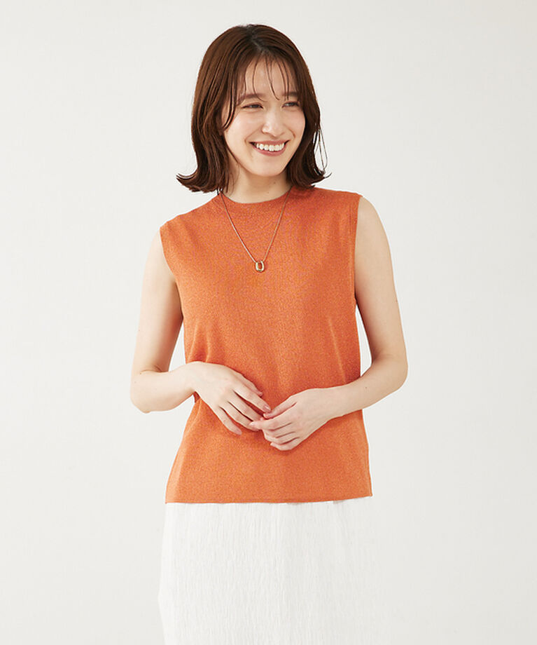 abahouse mavie「【アンサンブル対応】ウォッシャブルラメノースリプルオーバー」|ニット・セーター|