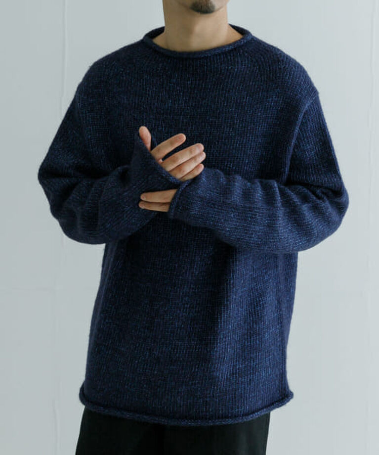 URBAN RESEARCH「UR new basic DENIM LIKE ROLL NECK KNIT」|ニット・セーター|