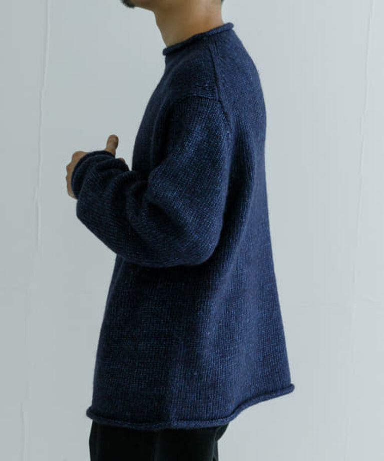 URBAN RESEARCH「UR new basic DENIM LIKE ROLL NECK KNIT」|ニット・セーター|