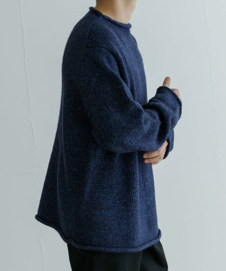 URBAN RESEARCH「UR new basic DENIM LIKE ROLL NECK KNIT」|ニット・セーター|