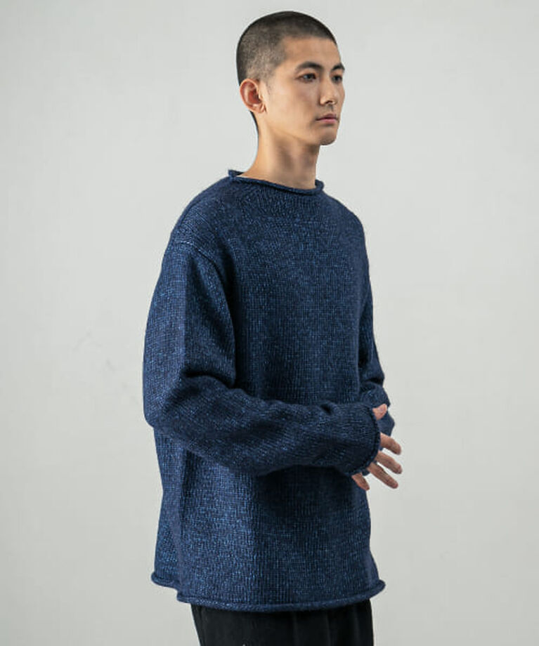 URBAN RESEARCH「UR new basic DENIM LIKE ROLL NECK KNIT」|ニット・セーター|