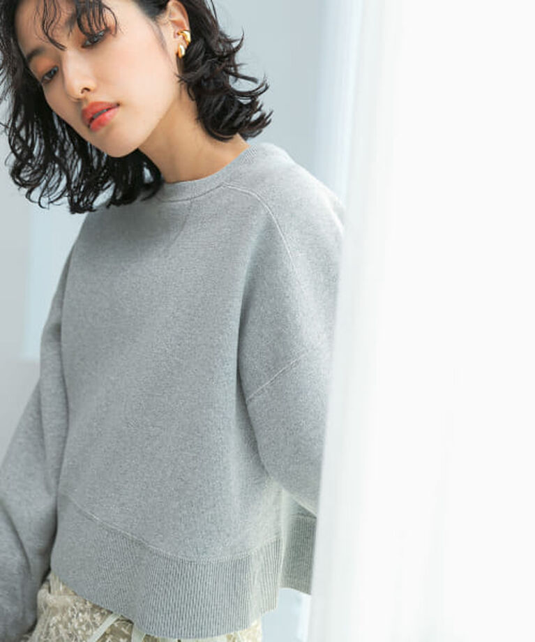 URBAN RESEARCH ROSSO「ROSSO スウェットライクラメニット」|ニット・セーター|