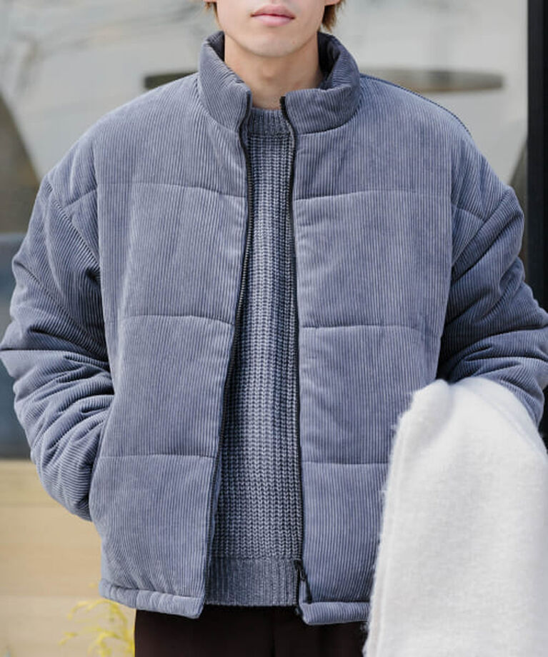 SENSE OF PLACE by URBAN RESEARCH「SENSE OF PLACE パデットドローコードツキブルゾン B」|ダウン|GRAY