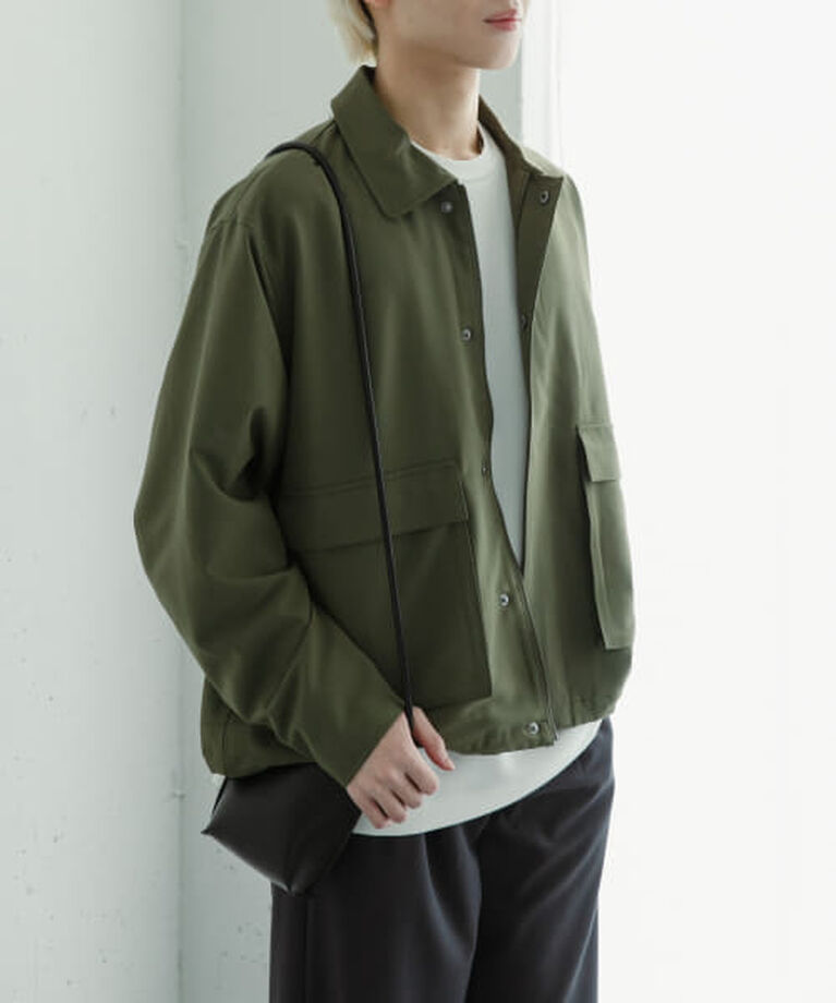 SENSE OF PLACE by URBAN RESEARCH「SENSE OF PLACE 『セットアップ対応』ダブルポケットドローコードブルゾン」|ブルゾン・スタジャン|KHAKI