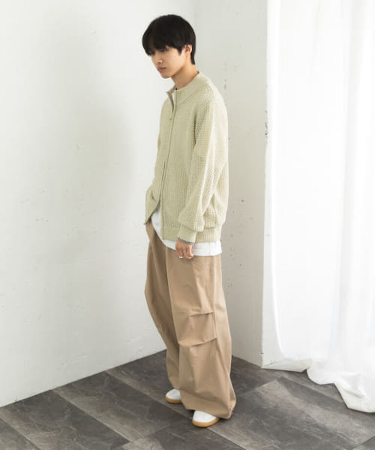 SENSE OF PLACE by URBAN RESEARCH「SENSE OF PLACE 『ユニセックス』『洗濯可』シアーメッシュドライバーズカーディガン」|カーディガン|