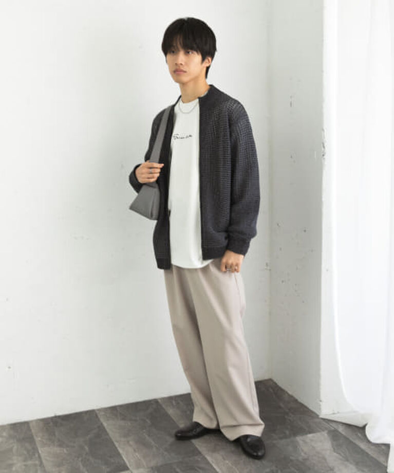 SENSE OF PLACE by URBAN RESEARCH「SENSE OF PLACE 『ユニセックス』『洗濯可』シアーメッシュドライバーズカーディガン」|カーディガン|