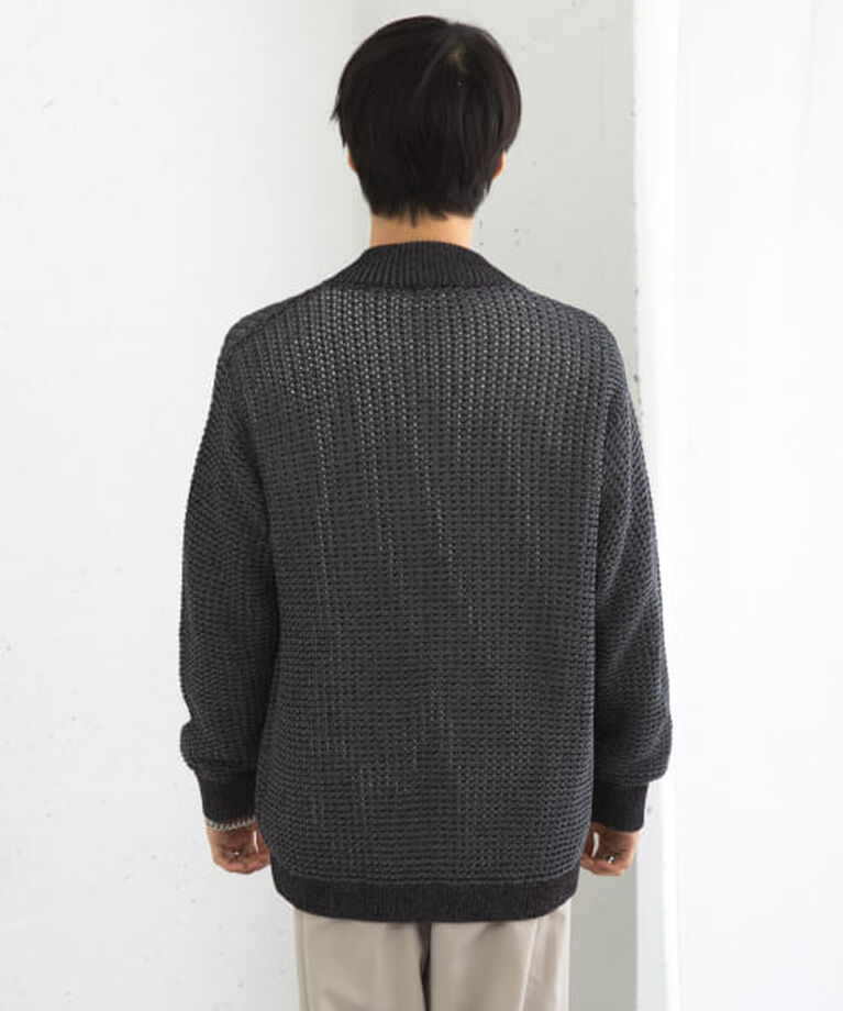 SENSE OF PLACE by URBAN RESEARCH「SENSE OF PLACE 『ユニセックス』『洗濯可』シアーメッシュドライバーズカーディガン」|カーディガン|