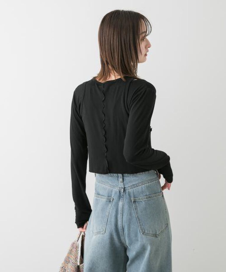 SENSE OF PLACE by URBAN RESEARCH「SENSE OF PLACE 2Pレイヤードメロートップ」|Tシャツ・カットソー|