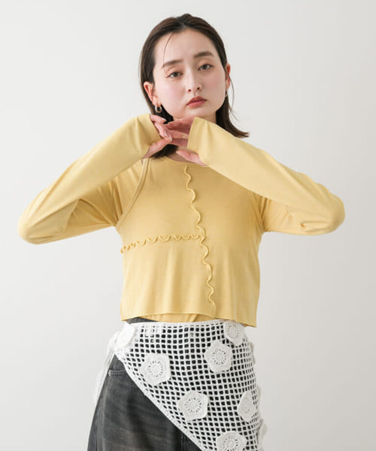 SENSE OF PLACE by URBAN RESEARCH「SENSE OF PLACE 2Pレイヤードメロートップ」|Tシャツ・カットソー|