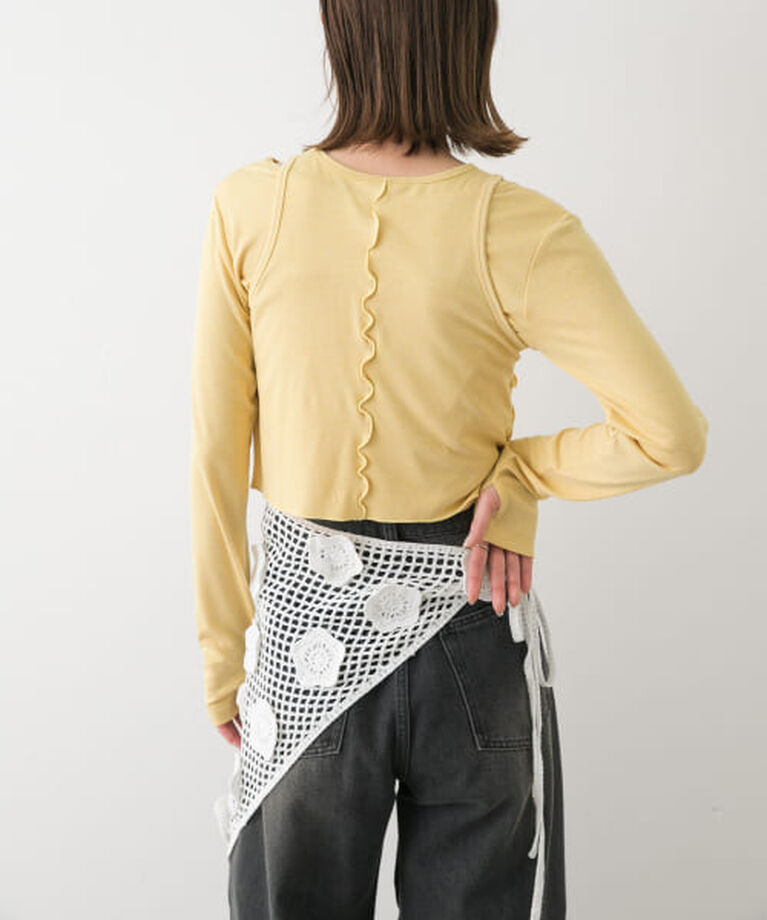 SENSE OF PLACE by URBAN RESEARCH「SENSE OF PLACE 2Pレイヤードメロートップ」|Tシャツ・カットソー|