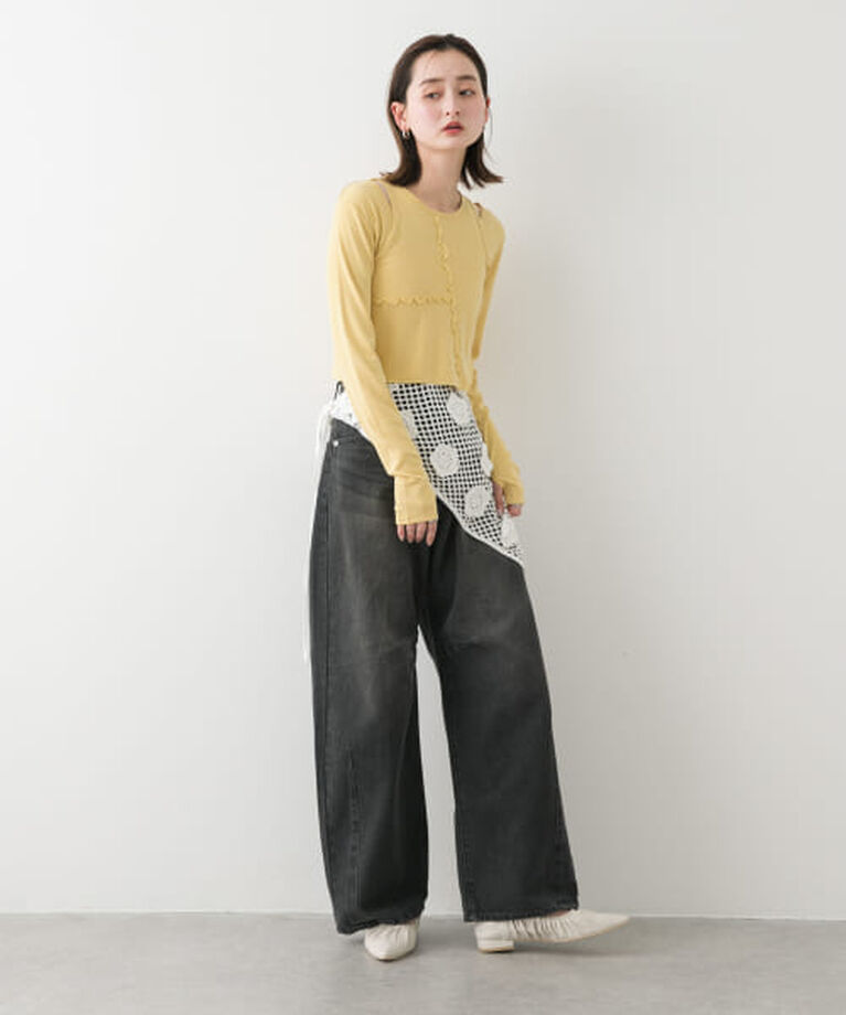 SENSE OF PLACE by URBAN RESEARCH「SENSE OF PLACE 2Pレイヤードメロートップ」|Tシャツ・カットソー|