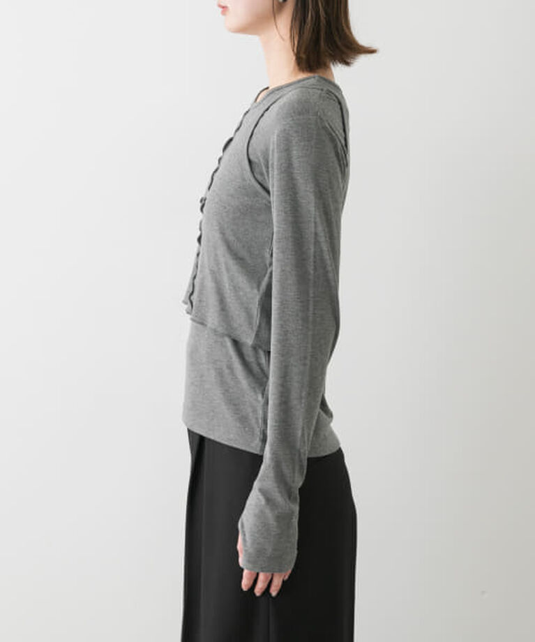 SENSE OF PLACE by URBAN RESEARCH「SENSE OF PLACE 2Pレイヤードメロートップ」|Tシャツ・カットソー|