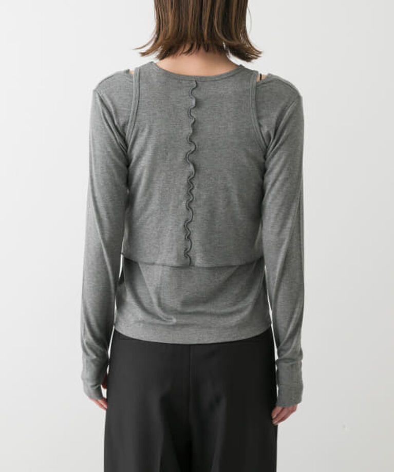 SENSE OF PLACE by URBAN RESEARCH「SENSE OF PLACE 2Pレイヤードメロートップ」|Tシャツ・カットソー|