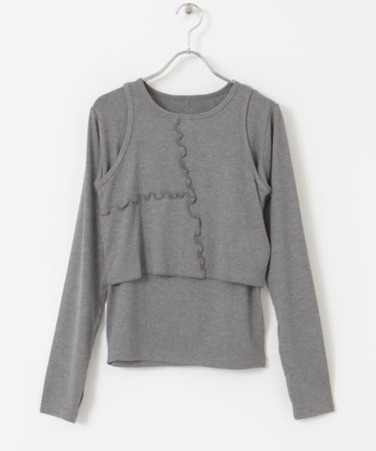 SENSE OF PLACE by URBAN RESEARCH「SENSE OF PLACE 2Pレイヤードメロートップ」|Tシャツ・カットソー|