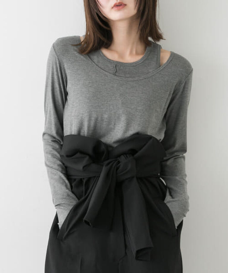 SENSE OF PLACE by URBAN RESEARCH「SENSE OF PLACE 2Pレイヤードメロートップ」|Tシャツ・カットソー|GRAY